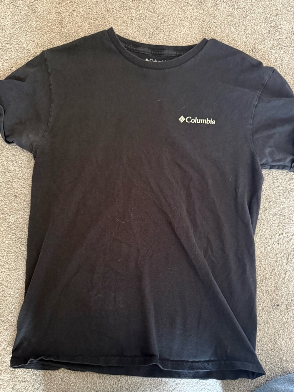 Columbia Black Short-Sleeve Logo Crew T-Shirt